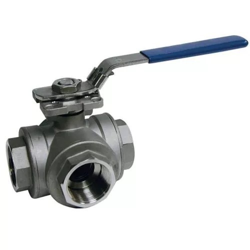 Шаровые муфтовые краны трехходовые с ручным управлением марка AISI 316, ASTM E2814 в г. Запорожье